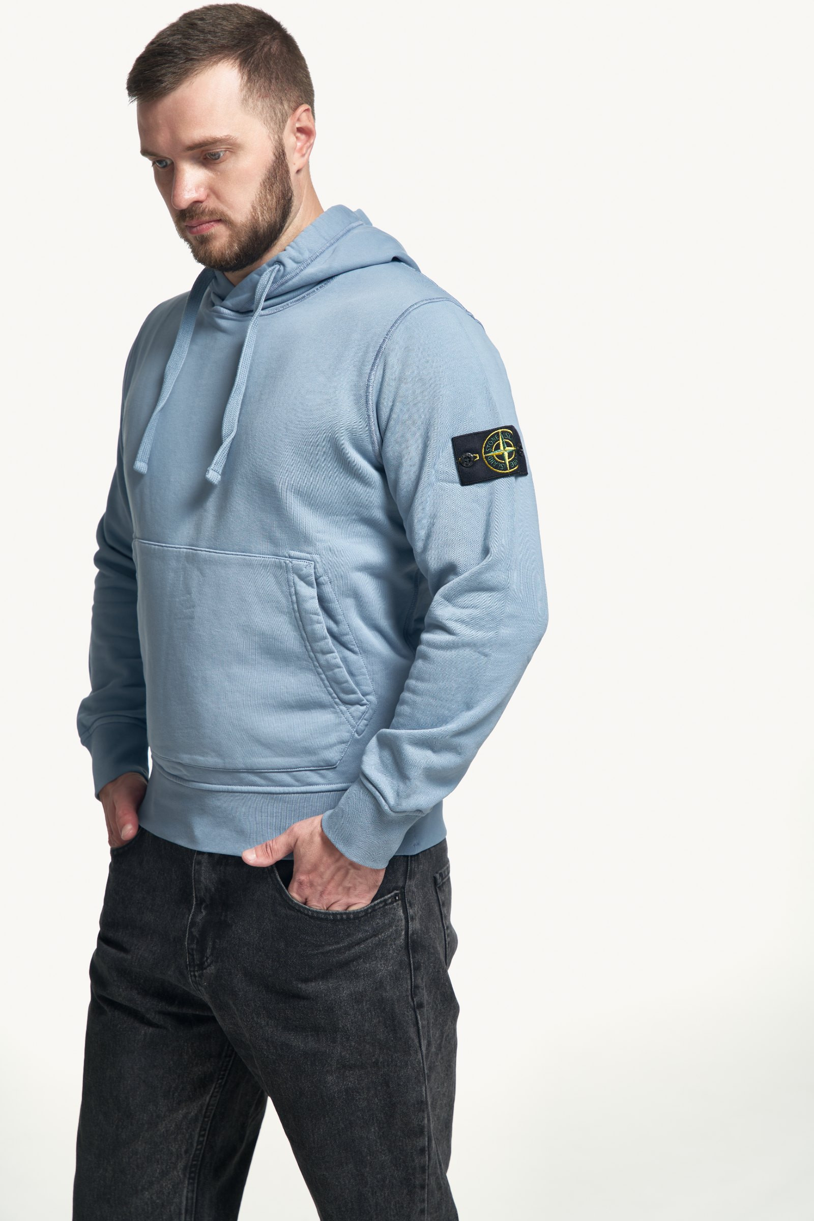 Stone Island Organic Cotton Fleece Hoodie — фото 4 з 5