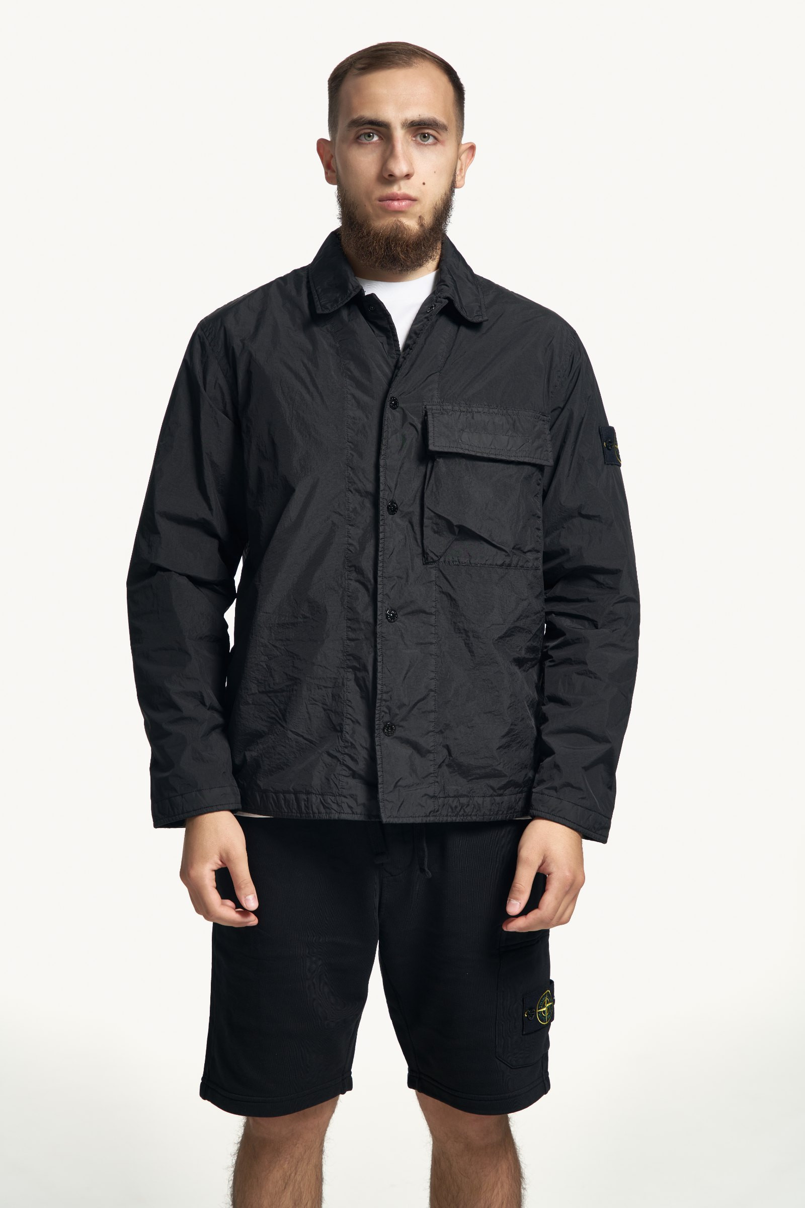 Stone Island Crinkle Reps Shirt Jacket