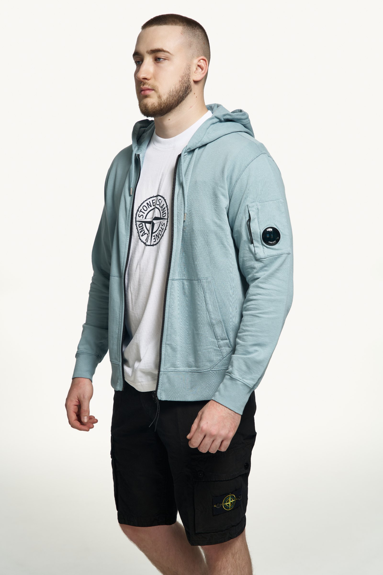C.P. Company — Light Fleece Zip Hooded Lens — фото 5 з 5