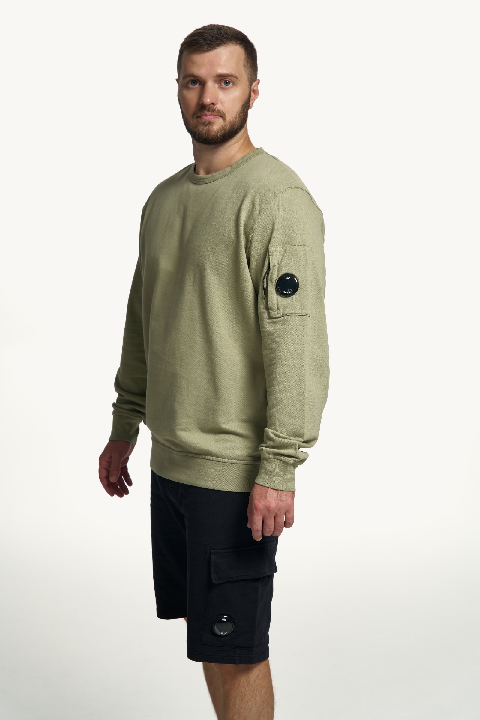 C.P. Company — Light Fleece Crew Neck Sweatshirt — фото 4 з 5