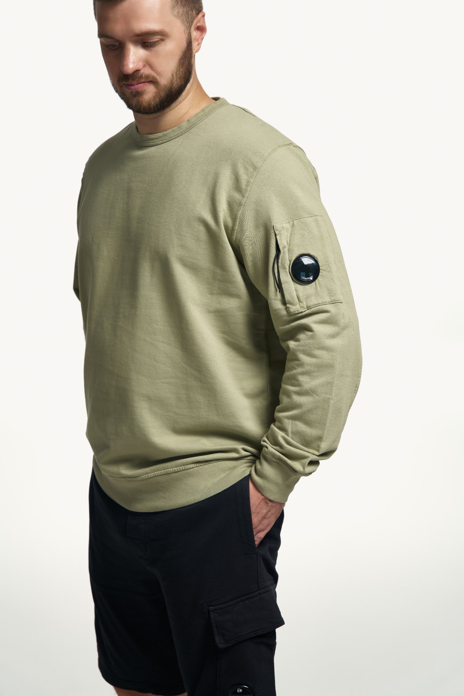 C.P. Company — Light Fleece Crew Neck Sweatshirt — фото 5 з 5