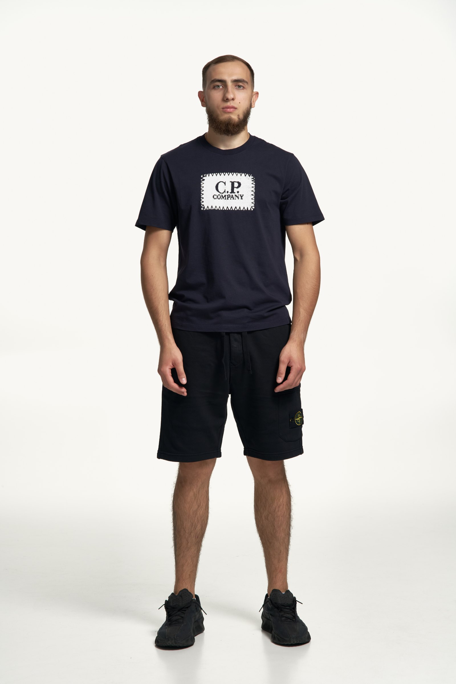 C.P. Company — Jersey Short Sleeve Logo Label T-Shirt