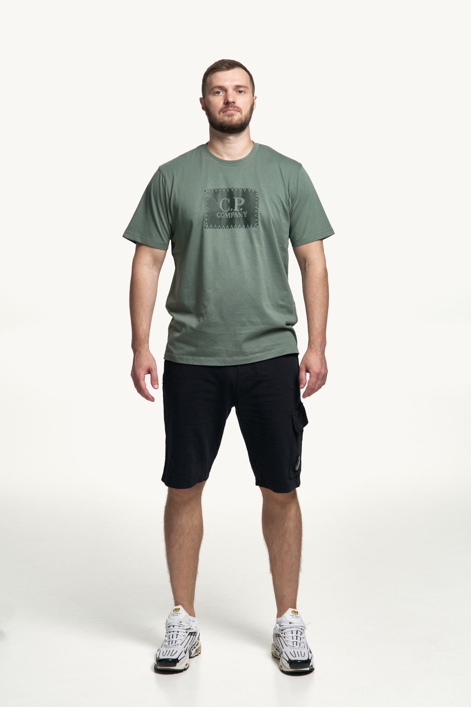C.P. Company — Light Fleece Cargo Lens Sweatshorts — фото 4 з 4