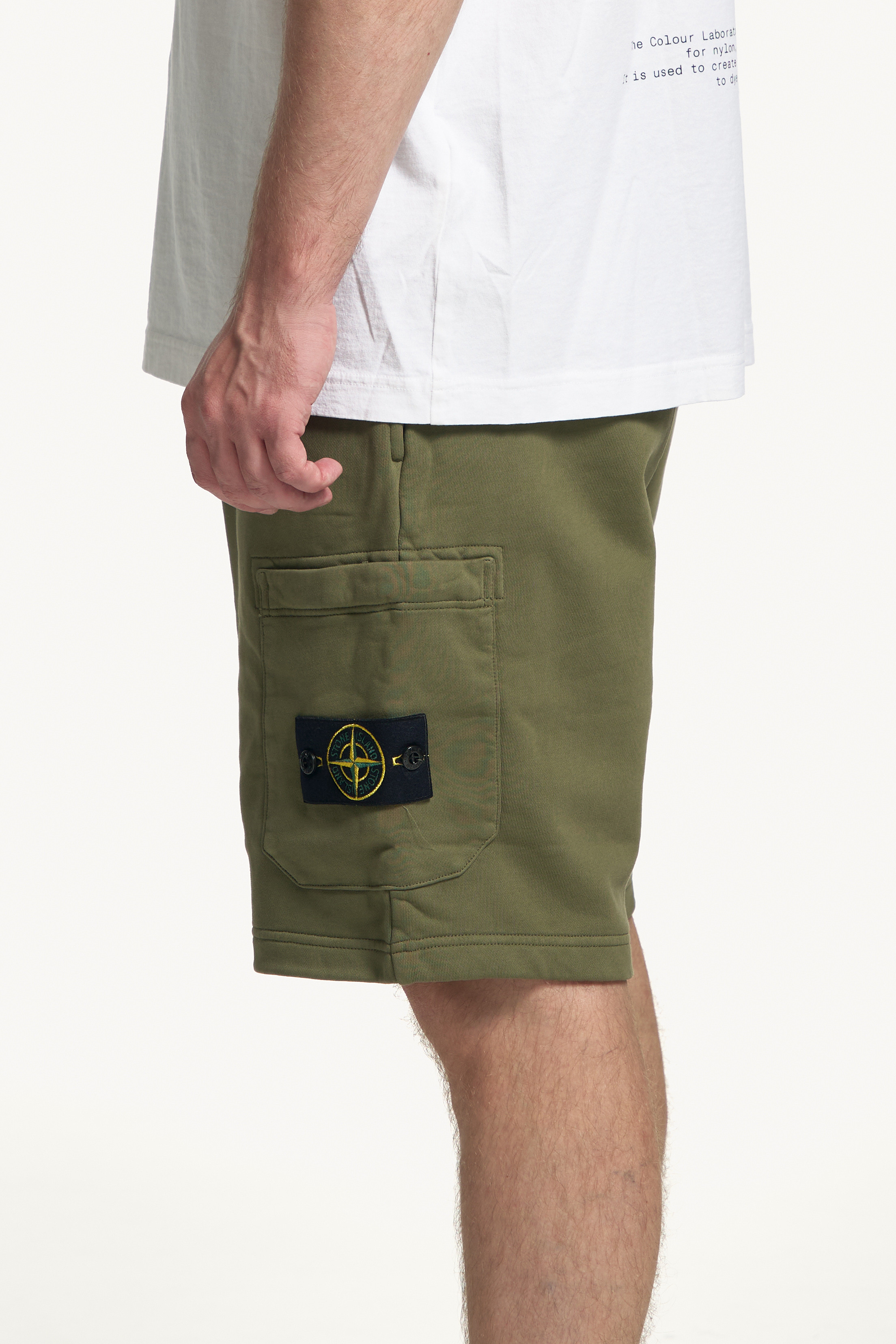 Stone Island Organic Cotton Cargo Shorts